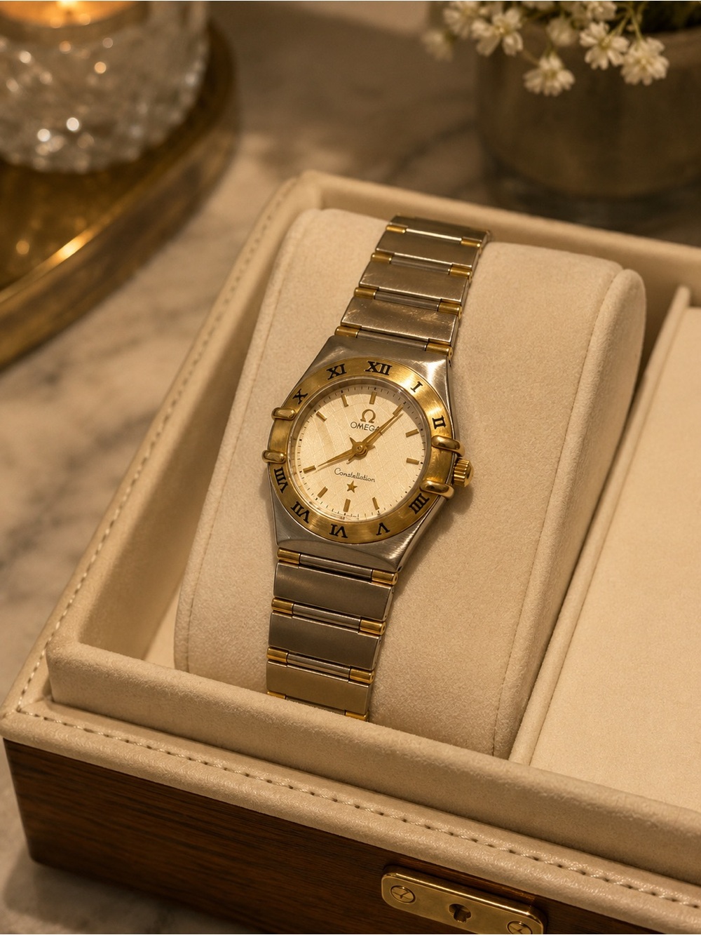 Omega Two-Tone Silver and Gold Ladies' Bracelet Watch